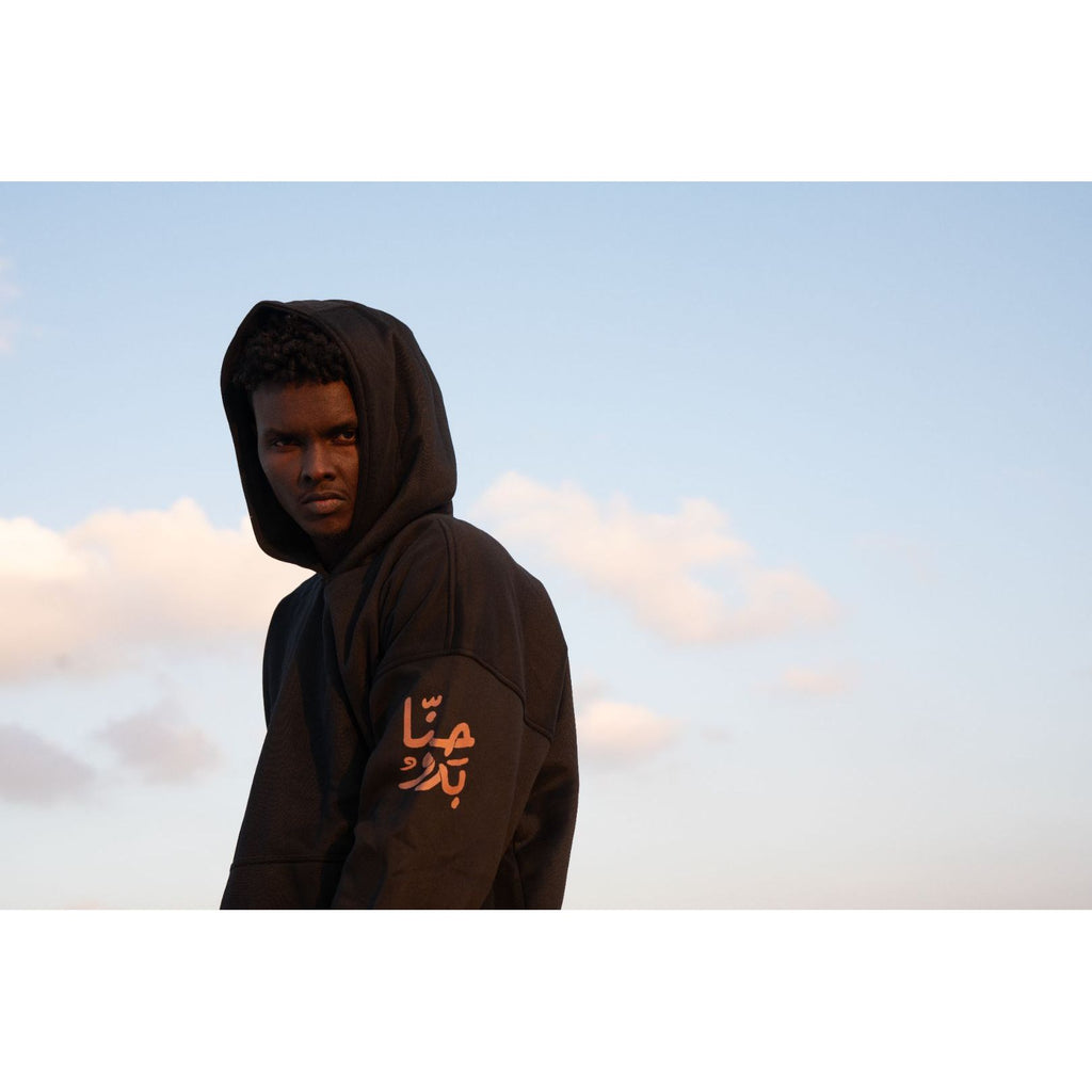 Nomad Armour-Sleeve-Cut Black Hoodie