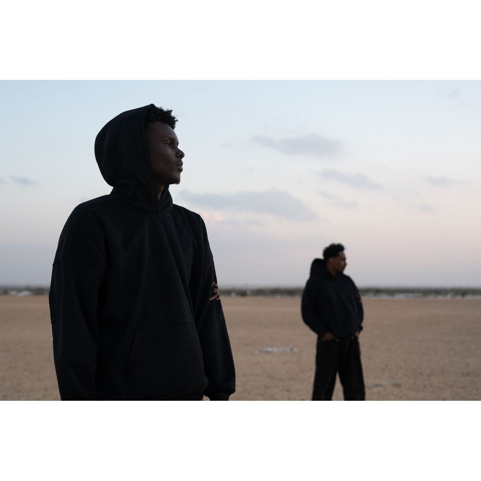 Nomad Armour-Sleeve-Cut Black Hoodie