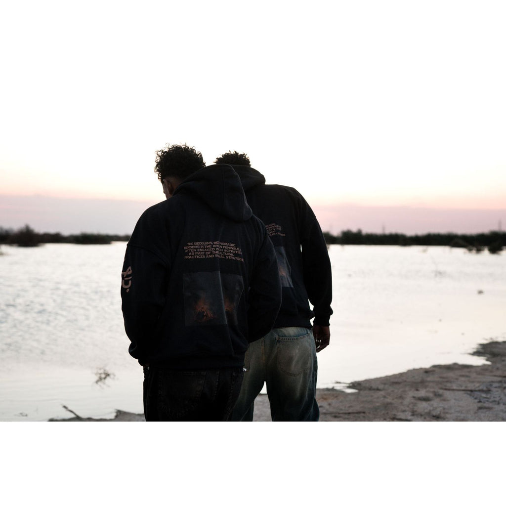 Nomad Armour-Sleeve-Cut Black Hoodie