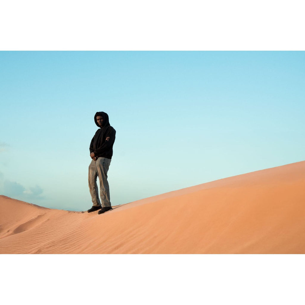 Nomad Armour-Sleeve-Cut Black Hoodie